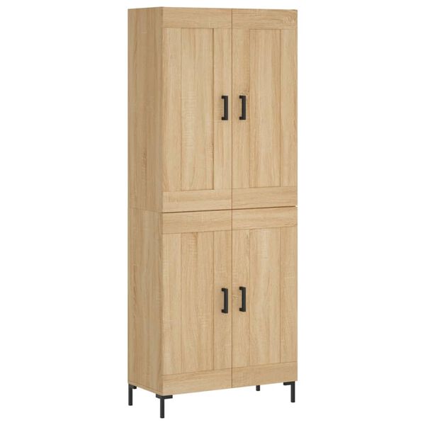 vidaXL Skř&iacute;ň highboard dub sonoma 69,5 x 34 x 180 cm kompozitn&iacute; dřevo