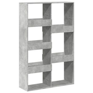 vidaXL Knihovna betonově &scaron;ed&aacute; 100 x 33 x 155,5 cm kompozitn&iacute; dřevo