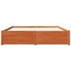 vidaXL R&aacute;m postele Voskově hněd&aacute; 150 x 200 cm Masivn&iacute; borovicov&eacute; dřevo