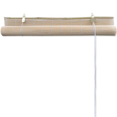 vidaXL Zatemňovací rolety z přírodního bambusu 2 ks 120 x 160 cm