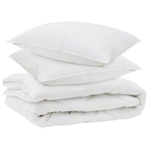 vidaXL Přikr&yacute;vka na v&scaron;echny sez&oacute;ny s pol&scaron;t&aacute;řem 3 pcs B&iacute;l&aacute; Mikrovl&aacute;kno