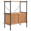 vidaXL 3patrov&yacute; policov&yacute; reg&aacute;l se skř&iacute;ňkou 80x40x92 cm ocel a kompozit