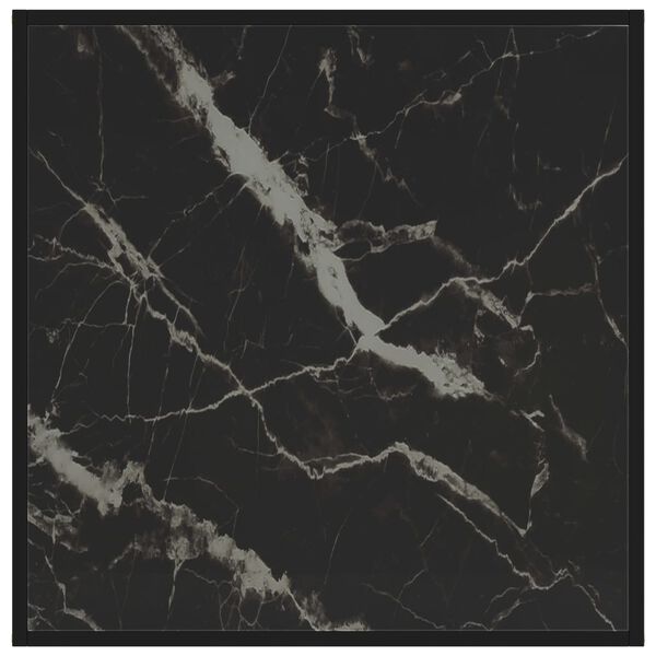 vidaXL Konferenčn&iacute; stolek čern&yacute; 80 x 80 x 35 cm tvrzen&eacute; sklo