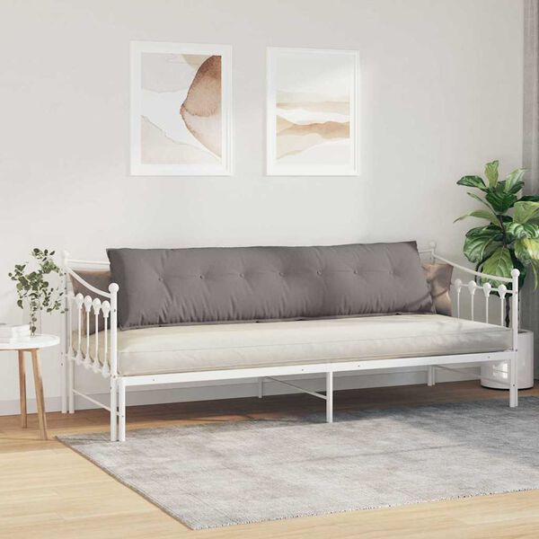 vidaXL Pol&scaron;t&aacute;ř na z&aacute;da Taupe 200 x 19 x 50 cm textil