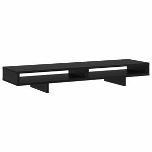 vidaXL Stojan na monitor Čern&aacute; 100 x 27 x 15 cm Kompozitn&iacute; dřevo