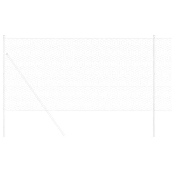 vidaXL Hexagon&aacute;ln&iacute; oplocen&iacute; Stř&iacute;brn&aacute; 1,2 x 100 m Pozinkovan&aacute; ocel