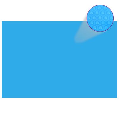 Obdélníkový kryt na bazén 300 x 200 cm modrá PE