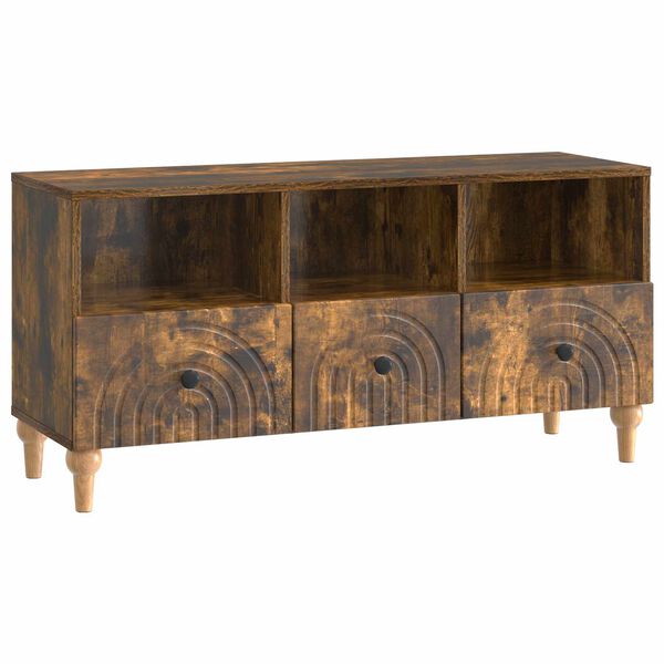 vidaXL Televizn&iacute; skř&iacute;ň Uzen&yacute; Dub 102 x 34,5 x 50 cm Dřevěn&yacute; materi&aacute;l