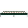 vidaXL Postel Box Spring bez matrace tmavě zelen&aacute; 120x210 cm samet