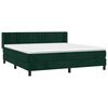 vidaXL Box spring postel s matrac&iacute; tmavě zelen&aacute; 160x200 cm samet