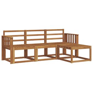 vidaXL Venkovn&iacute; pohovkov&aacute; souprava 4 pcs Př&iacute;rodn&iacute;