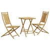 vidaXL 3d&iacute;ln&yacute; bistro set bambus