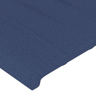 vidaXL Čelo postele modré 80 x 5 x 78/88 cm textil