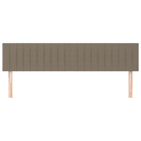 vidaXL Čela postele b&eacute;žov&aacute; 200x5x78/88 cm l&aacute;tka