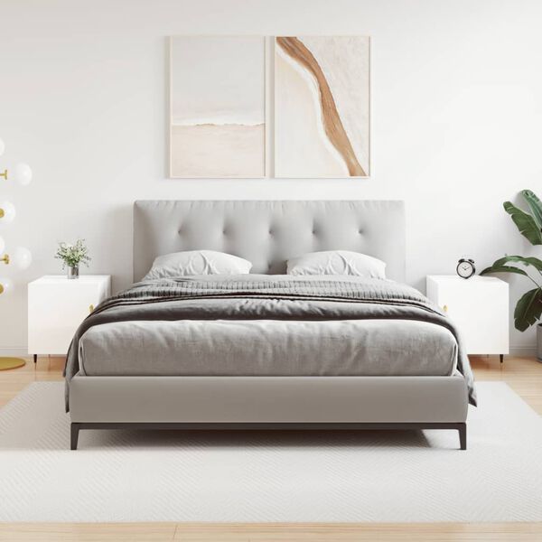 vidaXL Nočn&iacute; stolky 2 ks leskl&eacute; b&iacute;l&eacute; 40 x 40 x 50 cm kompozitn&iacute; dřevo