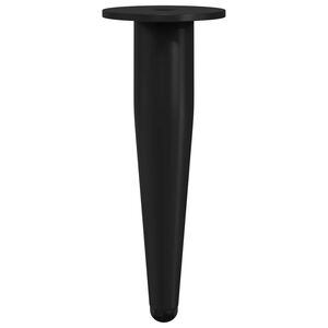 vidaXL N&aacute;bytkov&eacute; nohy 2 ks Čern&aacute; &Oslash; 40 x 98 mm Železo