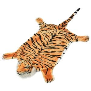 vidaXL Ply&scaron;ov&yacute; koberec tygr 144 cm hněd&yacute;
