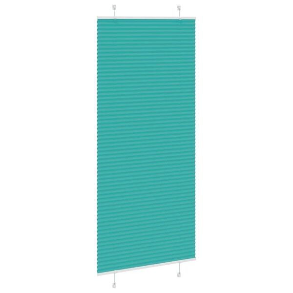 vidaXL Plisovan&aacute; roleta Benz&iacute;nov&aacute; zelen&aacute; 95x200 cm &Scaron;&iacute;řka l&aacute;tky 94,4 cm