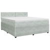 vidaXL Postel boxspring s matrac&iacute; Světle &scaron;ed&aacute; 160 x 200 cm Samet