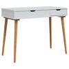 vidaxl Kosmetick&yacute; stůl FAUSKE B&iacute;l&aacute; 100 x 50 x 78 cm