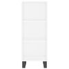vidaXL Skř&iacute;ň highboard b&iacute;l&aacute; 34,5x32,5x180 cm kompozitn&iacute; dřevo