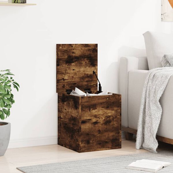 vidaXL &Uacute;ložn&yacute; box kouřov&yacute; dub 40 x 42 x 46 cm kompozitn&iacute; dřevo