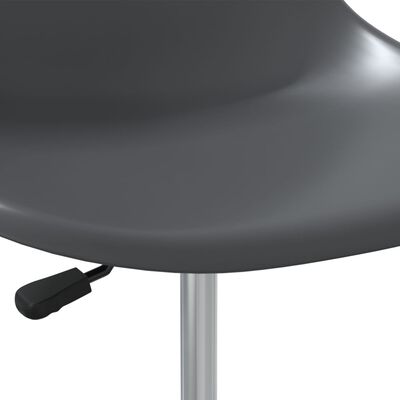 vidaXL Otočné jídelní židle 4 ks šedé PP