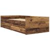 vidaXL R&aacute;m postele Star&eacute; dřevo 100 x 200 cm Masivn&iacute; borov&eacute; dřevo