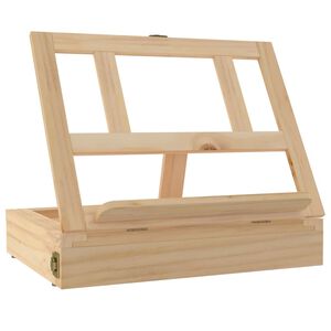 vidaXL Stoln&iacute; mal&iacute;řsk&yacute; stojan se z&aacute;suvkou 33,5x25,5x7 cm masivn&iacute; buk