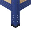 vidaXL 5patrov&yacute; &uacute;ložn&yacute; reg&aacute;l modr&yacute; ocel a kompozitn&iacute; dřevo