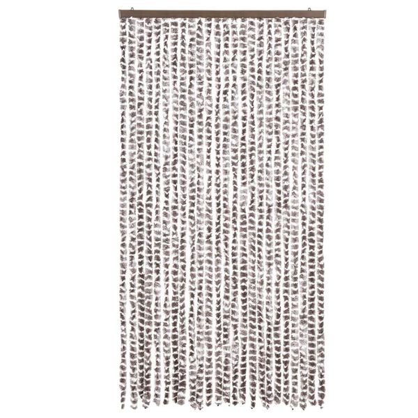 vidaXL Z&aacute;věs proti hmyzu taupe a b&iacute;l&yacute; 100 x 230 cm žinylka