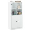 vidaXL Highboard s dvířky bílý 68 x 37 x 142 cm kompozitní dřevo