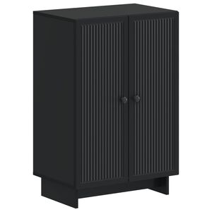 vidaXL Skř&iacute;ň na obuv EDE 59,5 x 39,5 x 90 cm Kompozitn&iacute; dřevo Čern&aacute;