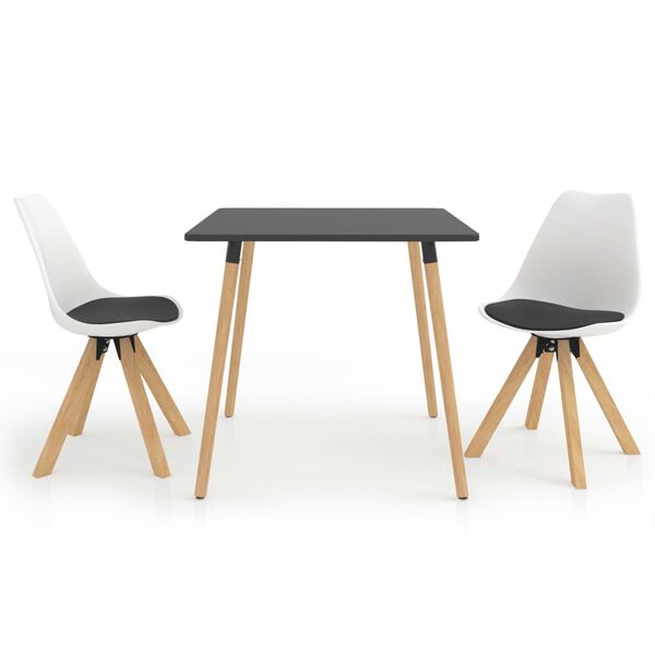 vidaXL 3d&iacute;ln&yacute; j&iacute;deln&iacute; set černob&iacute;l&yacute;