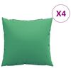 vidaXL Pol&scaron;t&aacute;ře na pohovku 4 ks zelen&eacute; 40 x 40 cm textil