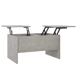 vidaXL Konferenčn&iacute; stolek betonově &scaron;ed&yacute; 80x50x42,5 cm kompozitn&iacute; dřevo