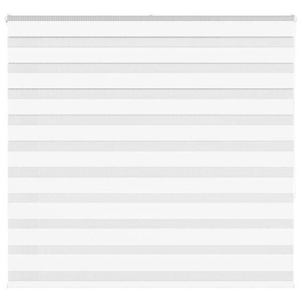 vidaXL Zebra roleta b&iacute;l&aacute; 155x150 cm &scaron;&iacute;řka l&aacute;tky 150,9 cm polyester