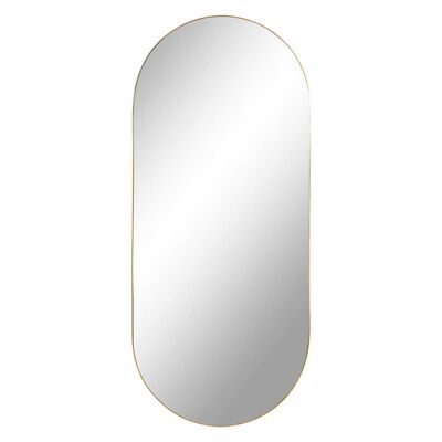 House Nordic Oválné zrcadlo Daisy mosazný vzhled