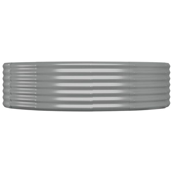 vidaXL Vyv&yacute;&scaron;en&yacute; z&aacute;hon pozinkovan&aacute; ocel 214x140x36 cm &scaron;ed&yacute;