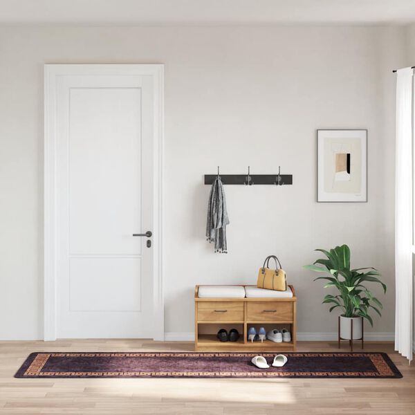 vidaXL Koberec prateln&yacute; 80 x 300 cm čern&yacute; a zlat&yacute;