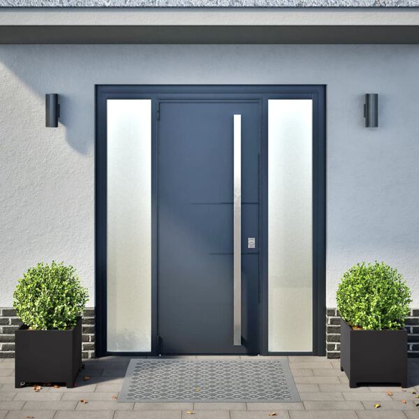 vidaXL Zahradn&iacute; truhl&iacute;ky 2 ks čern&eacute; 40 x 40 x 40 cm ocel