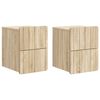 vidaXL N&aacute;stěnn&yacute; nočn&iacute; stolek 2 pcs Dub sonoma 33 x 34,5 x 43 cm