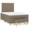 vidaXL Box spring postel s matrac&iacute; taupe 120x200 cm textil