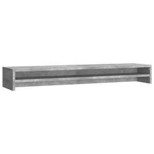 vidaXL Stojan na monitor betonově &scaron;ed&yacute; 100x24x13 cm kompozitn&iacute; dřevo
