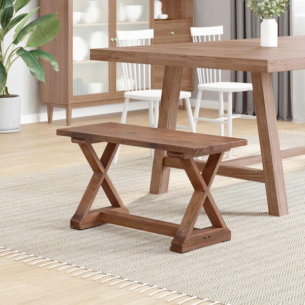 vidaXL lavice Přírodní 85 x 35 x 45 cm Masivní recyklované dřevo