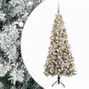 vidaXL Uměl&yacute; v&aacute;nočn&iacute; stromek s v&aacute;nočn&iacute;mi koulemi 180 cm 300 LED