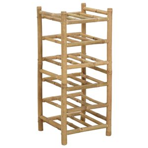vidaXL Stojan na v&iacute;no Př&iacute;rodn&iacute; 32,5 x 29,5 x 72 cm Bambus