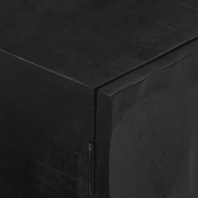 vidaXL TV skříňka černá 110 x 30 x 40 cm masivní mangovník a železo