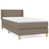 vidaXL Box spring postel s matrac&iacute; taupe 80x200 cm textil