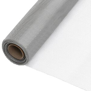 vidaXL S&iacute;ť proti hmyzu nerezov&aacute; ocel 60 x 2000 cm stř&iacute;brn&aacute;